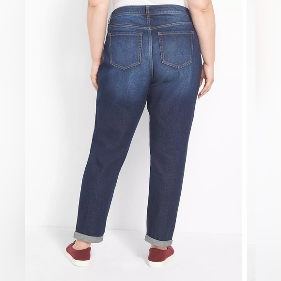 Lane Bryant Denim - Lane Bryant women's Signature Fit Boyfriend Mid-Rise jeans NWT size 14